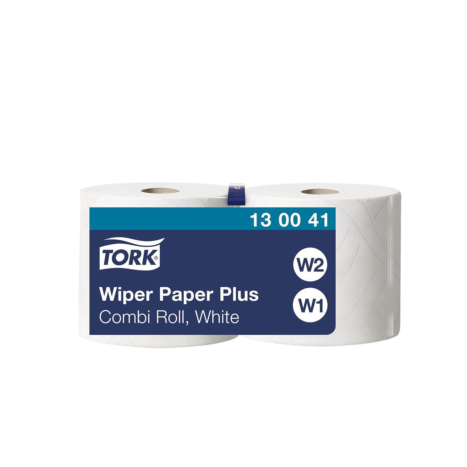 Tork 130062 Heavy-Duty Wiping Paper / 2 Ply, White / 2 x 170m / Ø 26.2cm