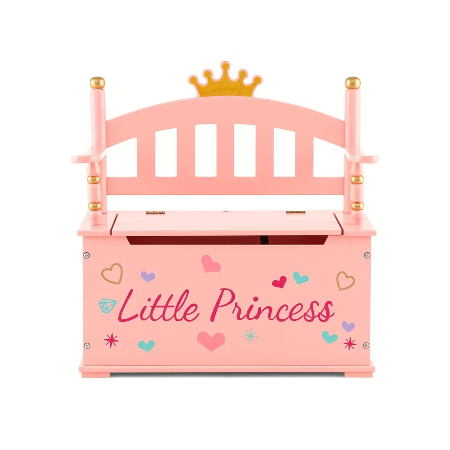 GIANTEX Kids Toy Storage Organizer, 2-in-1 Toy Storage Chest & Bench, w/ Safety Hinge & High Backrest